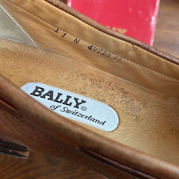Bally of‎ Switzerland Polk brown leather tassel slip on loafers main image 5